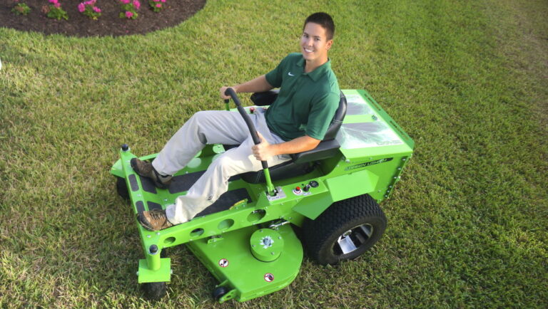 Josh Flowers, the owner of Eco-Lectric, a Lawncare and Landscape Maintenance company located in Bradenton, Florida